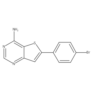6-(4-Bromophenyl)thieno[3,2-d]pyrimidin-4-amine Structure