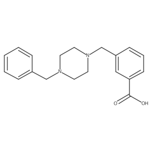 3-[(4-Benzylpiperazin-1-yl)methyl]benzoic acid Structure