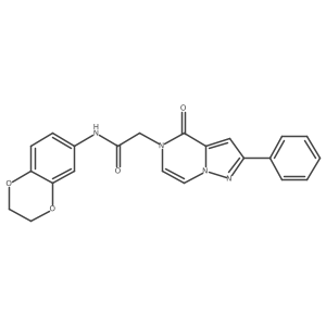 N-(2,3-dihydro-1,4-benzodioxin-6-yl)-2-(4-oxo-2-phenylpyrazolo[1,5-a]pyrazin-5(4H)-yl)acetamide Structure