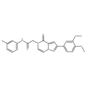 2-(2-(3,4-dimethoxyphenyl)-4-oxopyrazolo[1,5-a]pyrazin-5(4H)-yl)-N-(m-tolyl)acetamide Structure