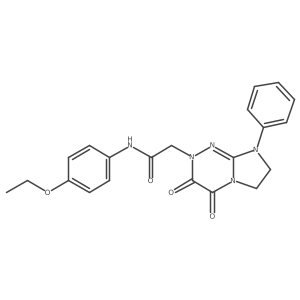 2-(3,4-dioxo-8-phenyl-3,4,7,8-tetrahydroimidazo[2,1-c][1,2,4]triazin-2(6H)-yl)-N-(4-ethoxyphenyl)acetamide Structure