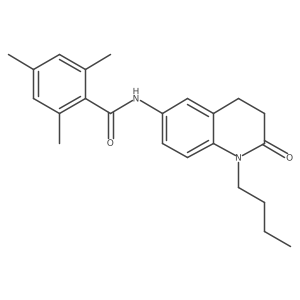 N-(1-butyl-2-oxo-1,2,3,4-tetrahydroquinolin-6-yl)-2,4,6-trimethylbenzamide Structure