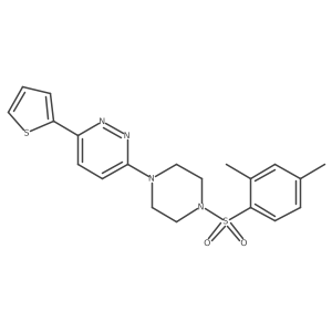 3-(4-((2,4-Dimethylphenyl)sulfonyl)piperazin-1-yl)-6-(thiophen-2-yl)pyridazine Structure