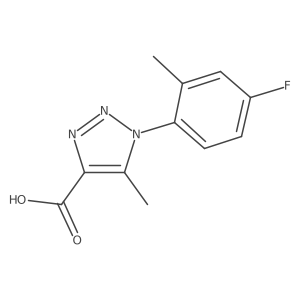 1-(4-fluoro-2-methylphenyl)-5-methyl-1H-1,2,3-triazole-4-carboxylic acid Structure