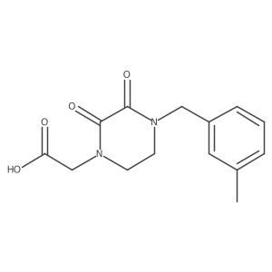 [4-(3-Methylbenzyl)-2,3-dioxopiperazin-1-yl]acetic acid结构式