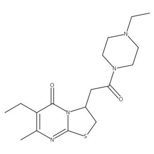 6-ethyl-3-(2-(4-ethylpiperazin-1-yl)-2-oxoethyl)-7-methyl-2H-thiazolo[3,2-a]pyrimidin-5(3H)-one结构式