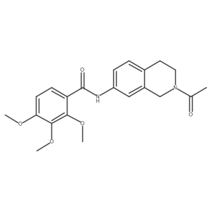 N-(2-acetyl-1,2,3,4-tetrahydroisoquinolin-7-yl)-2,3,4-trimethoxybenzamide Structure