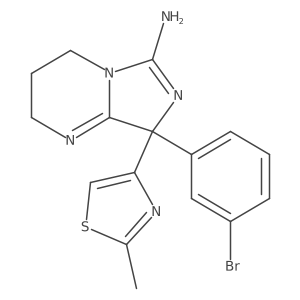 8-(3-Bromophenyl)-8-(2-methyl-1,3-thiazol-4-yl)-2,3,4,8-tetrahydroimidazo[1,5-a]pyrimidin-6-amine Structure