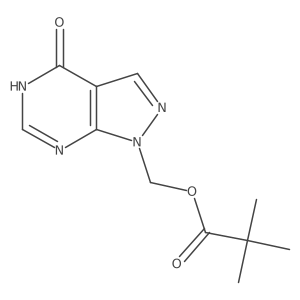 Allopurinol,1-[pivaloyloxymethyl]- Structure