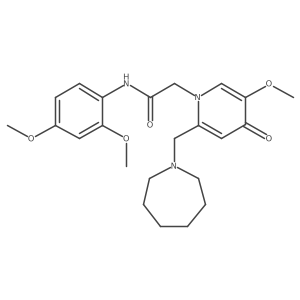 2-(2-(azepan-1-ylmethyl)-5-methoxy-4-oxopyridin-1(4H)-yl)-N-(2,4-dimethoxyphenyl)acetamide Structure