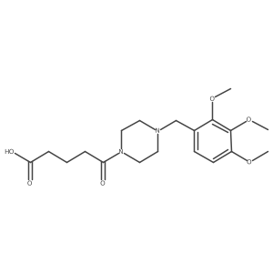 5-Oxo-5-(4-(2,3,4-trimethoxybenzyl)piperazin-1-yl)pentanoic acid Structure