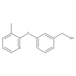 (3-(3-Methylpyridin-2-yloxy)phenyl)methanol Structure