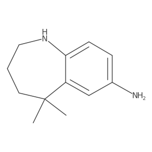 5,5-Dimethyl-2,3,4,5-tetrahydro-1H-benzo[b]azepin-7-ylamine结构式