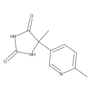 5-Methyl-5-(6-methyl-3-pyridinyl)-2,4-imidazolidinedione结构式