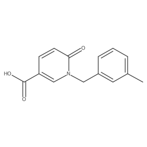 1-(3-Methylbenzyl)-6-oxo-1,6-dihydropyridine-3-carboxylic acid结构式