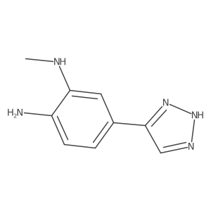 n2-Methyl-4-(1h-[1,2,3]triazol-4-yl)benzene-1,2-diamine结构式
