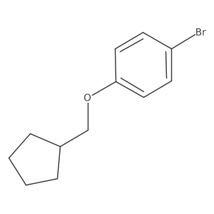 1-Bromo-4-(cyclopentylmethoxy)benzene结构式