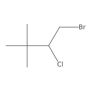 1-Bromo-2-chloro-3,3-dimethylbutane结构式