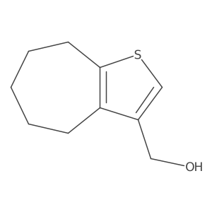 (5,6,7,8-tetrahydro-4H-cyclohepta[b]thiophen-3-yl)methanol结构式