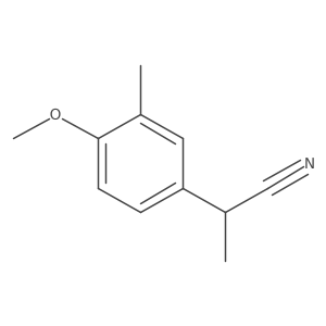 2-(4-Methoxy-3-methylphenyl)propanenitrile Structure