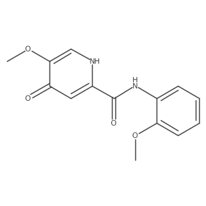 5-methoxy-N-(2-methoxyphenyl)-4-oxo-1,4-dihydropyridine-2-carboxamide Structure