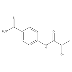 N-[4-(Aminothioxomethyl)phenyl]-2-hydroxypropanamide结构式