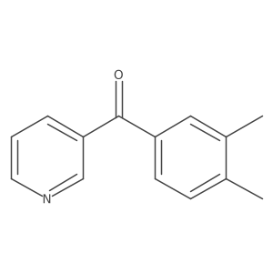 (3,4-Dimethylphenyl)(pyridin-3-yl)methanone Structure