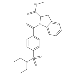 1-(4-(N,N-diethylsulfamoyl)benzoyl)-N-methylindoline-2-carboxamide Structure