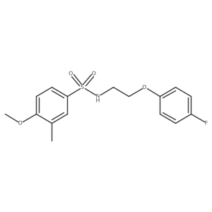N-(2-(4-fluorophenoxy)ethyl)-4-methoxy-3-methylbenzenesulfonamide Structure