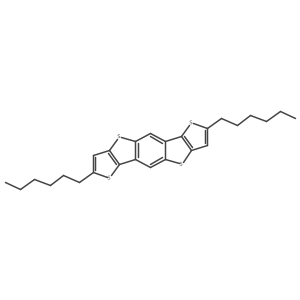 2,7-Dihexyl-dithieno[2,3-d:2',3'-d']benzo[1,2-b:4,5-b']dithiophene结构式