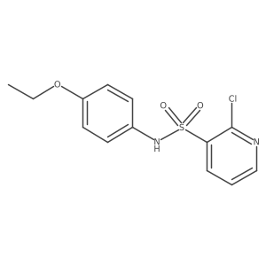 2-chloro-N-(4-ethoxyphenyl)pyridine-3-sulfonamide结构式