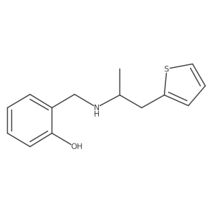 2-(((1-(Thiophen-2-yl)propan-2-yl)amino)methyl)phenol Structure