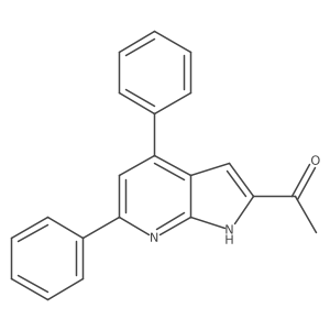 1-(4,6-Diphenyl-1H-pyrrolo[2,3-B]pyridin-2-YL)ethanone Structure