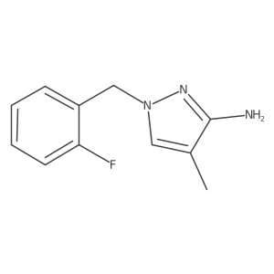 1-(2-fluorobenzyl)-4-methyl-1H-pyrazol-3-amine结构式