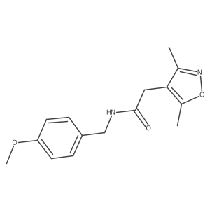 2-(3,5-dimethyl-1,2-oxazol-4-yl)-N-(4-methoxybenzyl)acetamide Structure