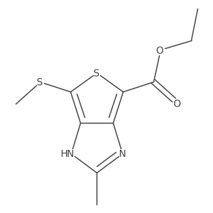 Ethyl 2-methyl-6-(methylthio)-1H-thieno[3,4-d]imidazole-4-carboxylate Structure