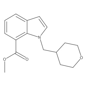 Methyl 1-((tetrahydro-2H-pyran-4-yl)methyl)-1H-indole-7-carboxylate Structure