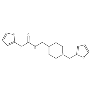 1-({1-[(Furan-2-yl)methyl]piperidin-4-yl}methyl)-3-(thiophen-2-yl)urea Structure