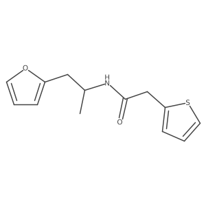N-(1-(furan-2-yl)propan-2-yl)-2-(thiophen-2-yl)acetamide结构式