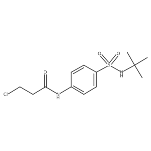 N-{4-[(tert-butylamino)sulfonyl]phenyl}-3-chloropropanamide结构式