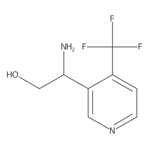 (2s)-2-Amino-2-[4-(trifluoromethyl)pyridin-3-yl]ethan-1-ol Structure