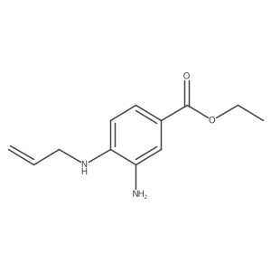 Ethyl 4-(allylamino)-3-aminobenzoate结构式