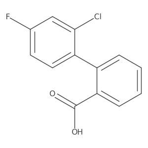 2'-Chloro-4'-fluoro-biphenyl-2-carboxylic acid结构式