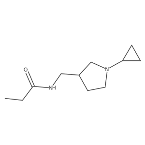 n-((1-Cyclopropylpyrrolidin-3-yl)methyl)propionamide结构式