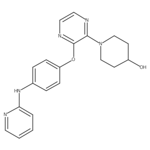 1-[3-[4-(2-Pyridinylamino)phenoxy]-2-pyrazinyl]-4-piperidinol Structure