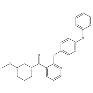 (3-Methoxy-1-piperidinyl)[2-[4-(2-pyridinylamino)phenoxy]-3-pyridinyl]methanone结构式