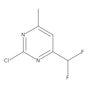 2-Chloro-4-(difluoromethyl)-6-methylpyrimidine结构式