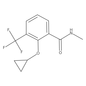 2-Cyclopropoxy-N-methyl-3-(trifluoromethyl)benzamide结构式