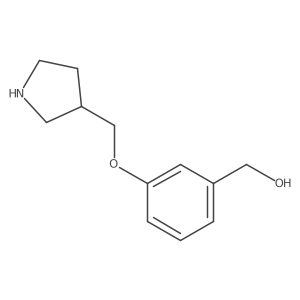 {3-[(Pyrrolidin-3-yl)methoxy]phenyl}methanol Structure