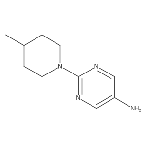 2-(4-Methylpiperidin-1-yl)pyrimidin-5-amine结构式
